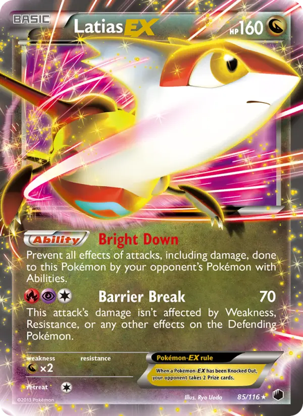 Latias-EX Rare rarity Plasma Freeze Pokémon card price