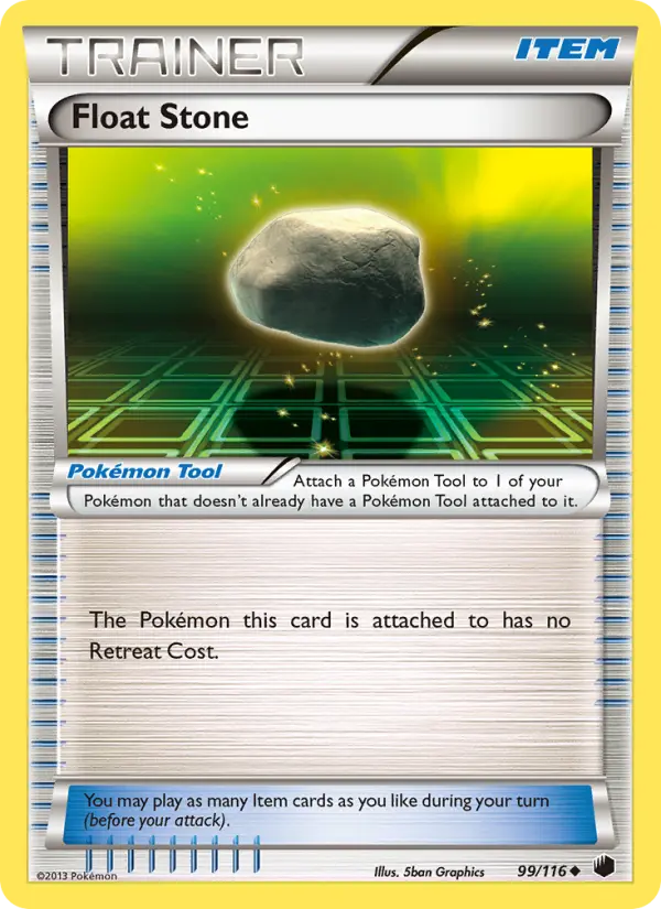 Float Stone Uncommon rarity Plasma Freeze Pokémon card price — $9.35