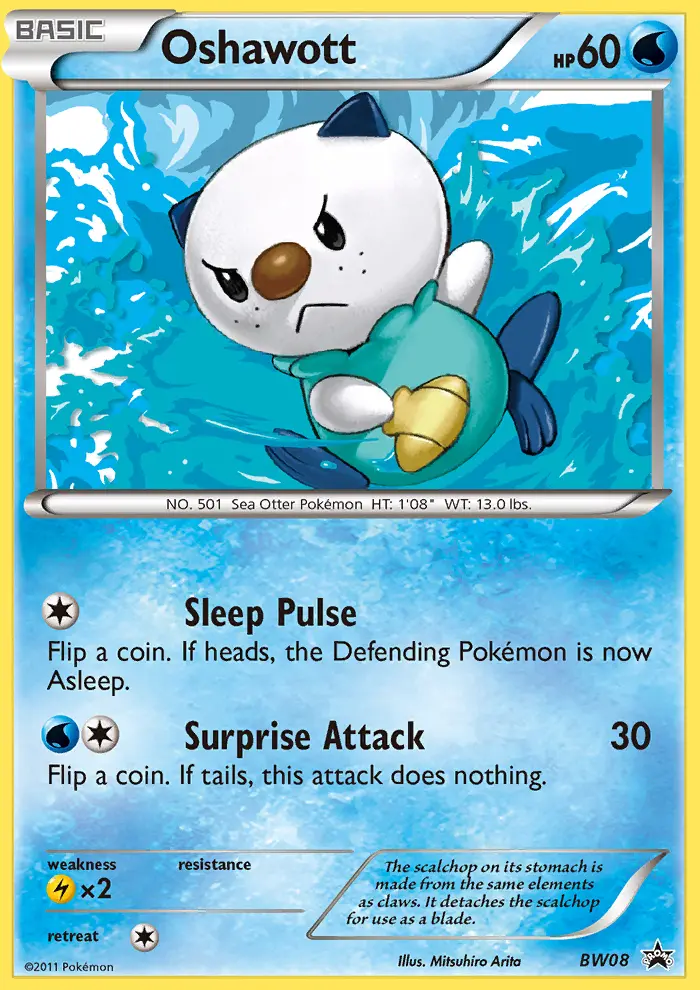 Oshawott Common rarity BW Black Star Promos Pokémon card price