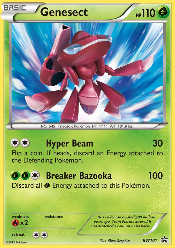 Genesect Common rarity BW Black Star Promos Pokémon card price