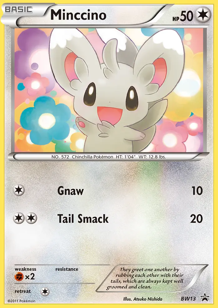 Minccino Common rarity BW Black Star Promos Pokémon card price