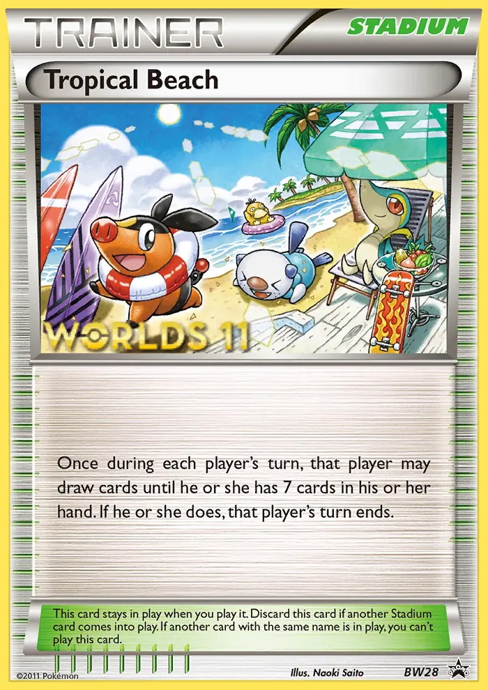 Tropical Beach Common rarity BW Black Star Promos Pokémon card price