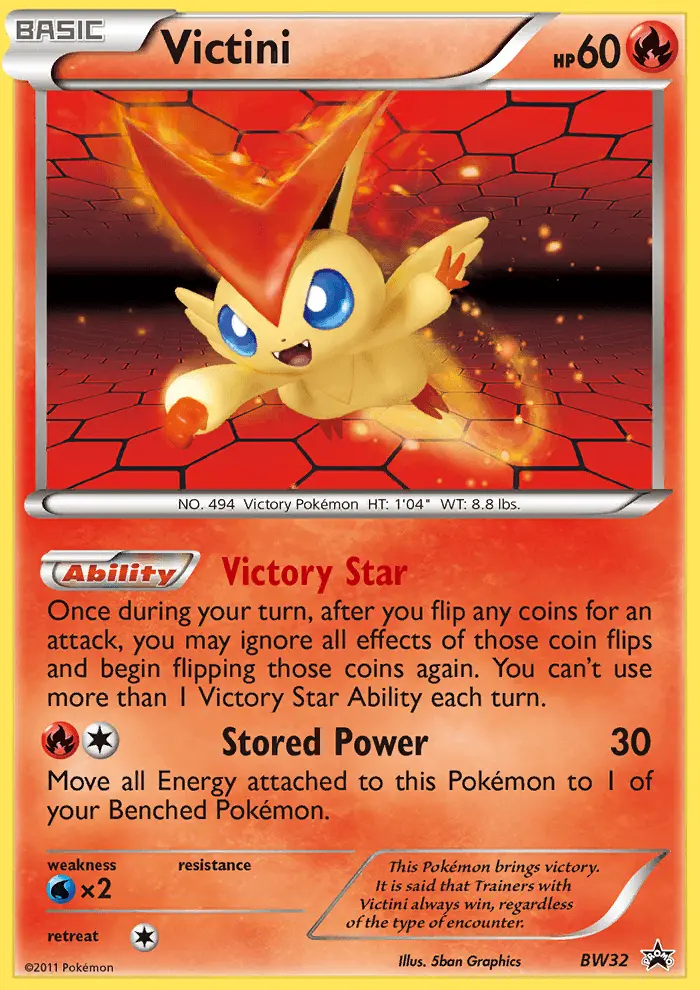 Victini Common rarity BW Black Star Promos Pokémon card price