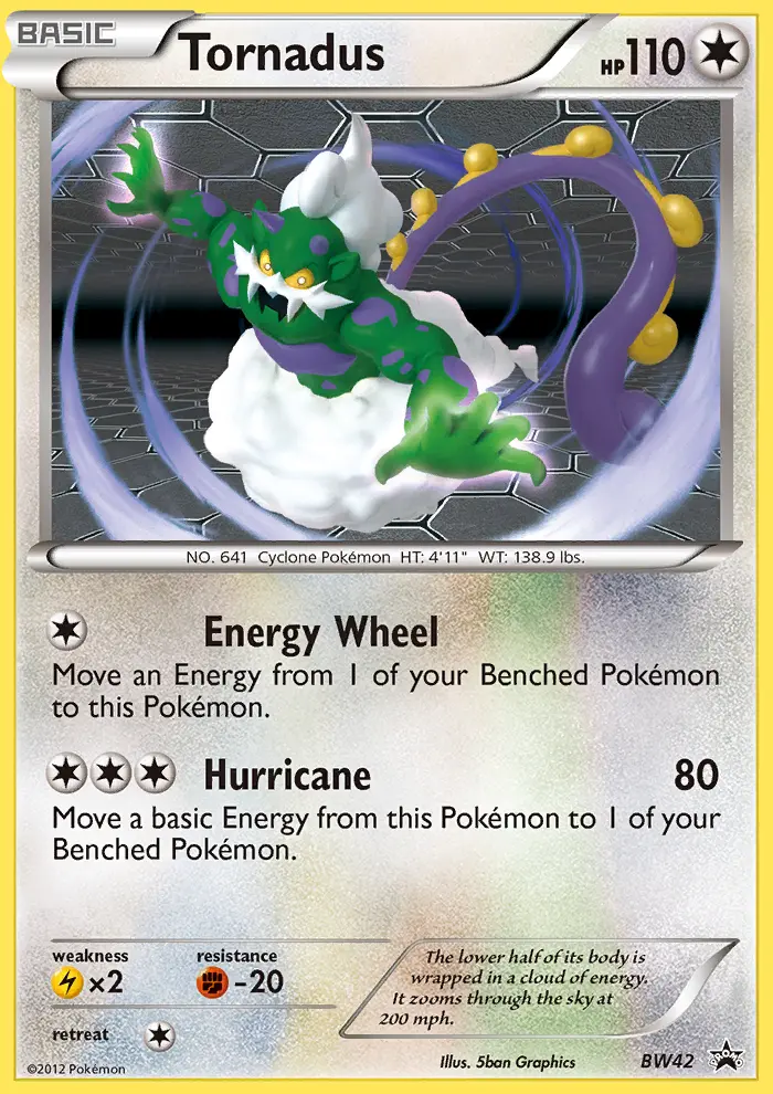 Tornadus Rare rarity BW Black Star Promos Pokémon card price