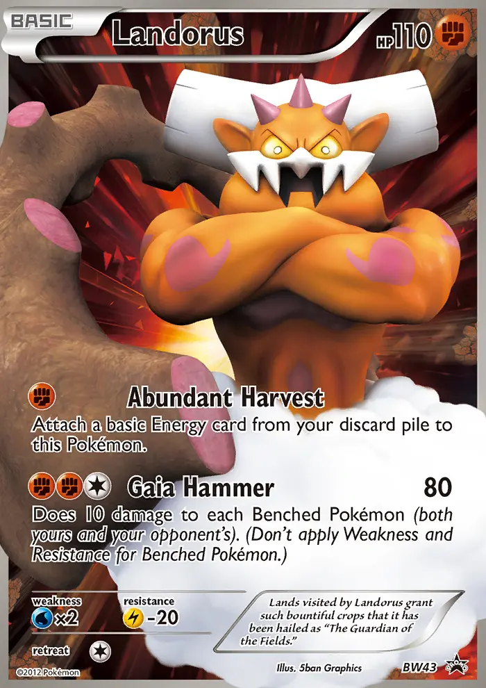 Landorus Rare rarity BW Black Star Promos Pokémon card price