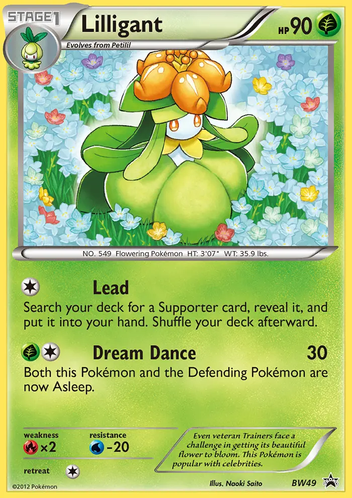 Lilligant Common rarity BW Black Star Promos Pokémon card price