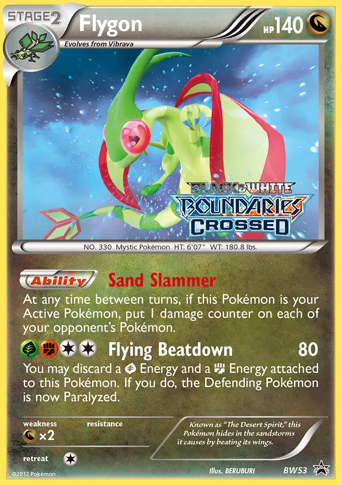 Flygon Rare rarity BW Black Star Promos Pokémon card price