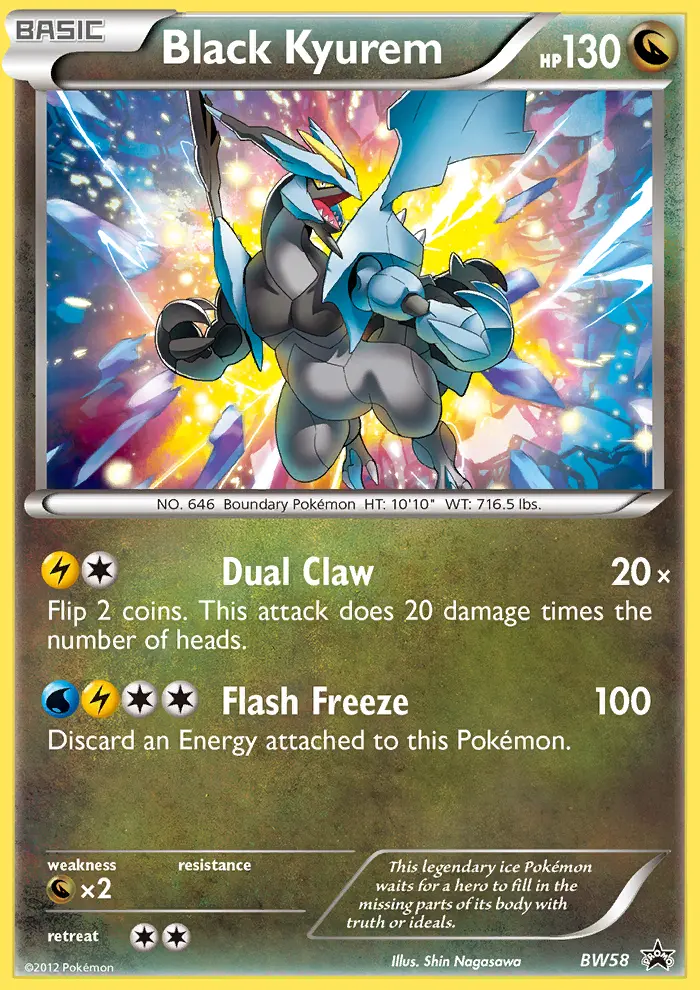 Black Kyurem Rare rarity BW Black Star Promos Pokémon card price