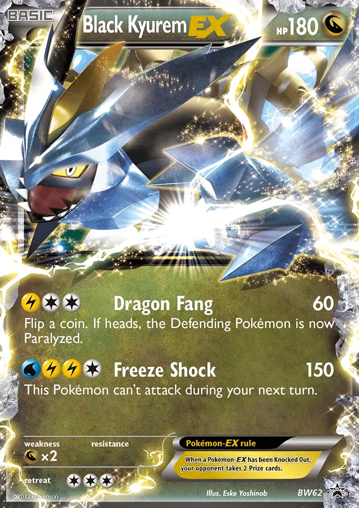 Black Kyurem-EX Rare rarity BW Black Star Promos Pokémon card price
