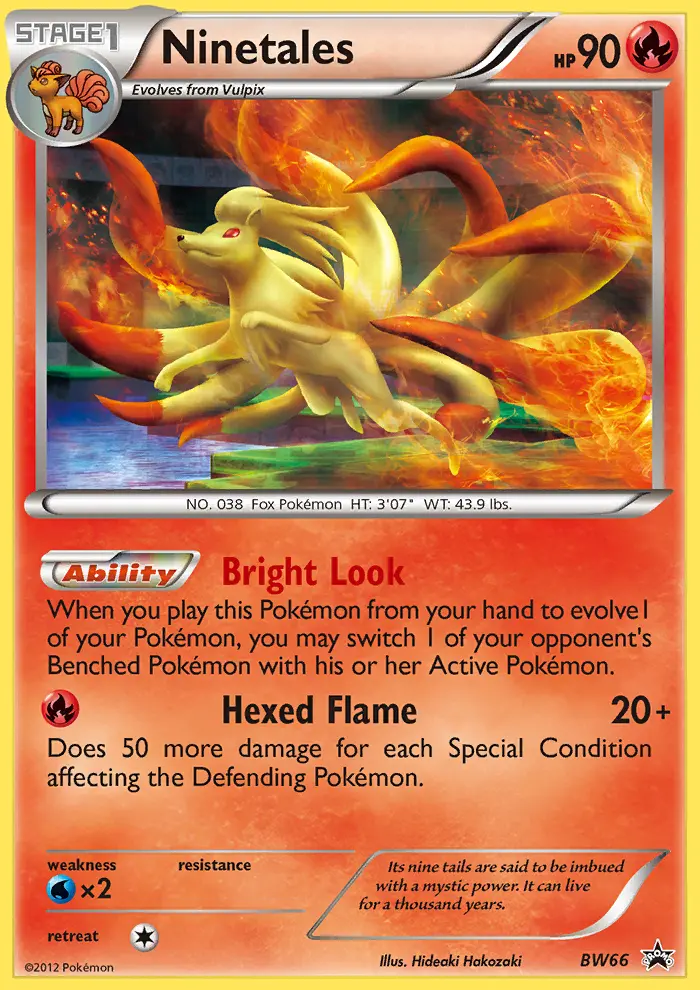 Ninetales Common rarity BW Black Star Promos Pokémon card price