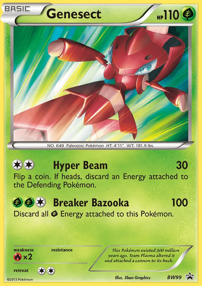 Genesect Common rarity BW Black Star Promos Pokémon card price