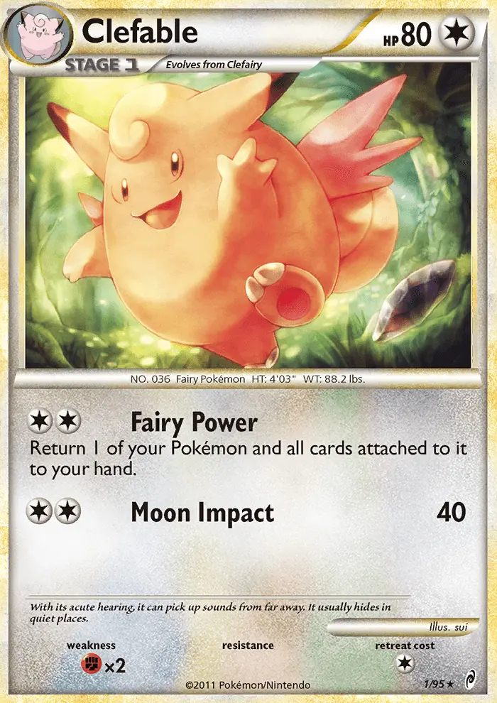 Clefable Holo Rare rarity Call of Legends Pokémon card price — $16.38