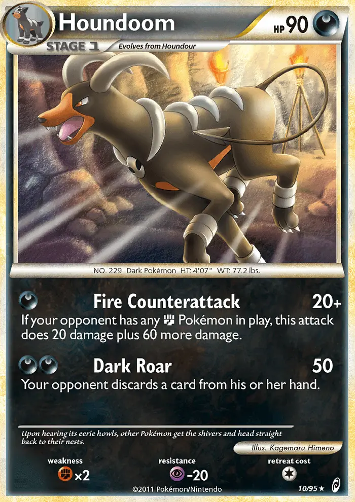 Houndoom Holo Rare rarity Call of Legends Pokémon card price — $31.65