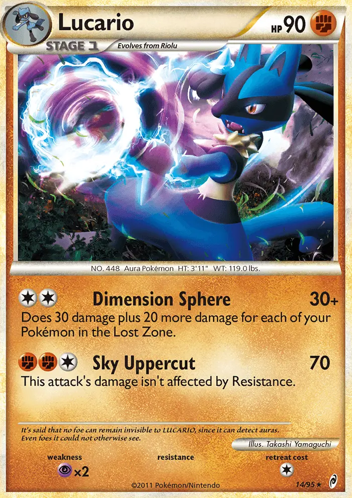 Lucario Holo Rare rarity Call of Legends Pokémon card price — $34.24