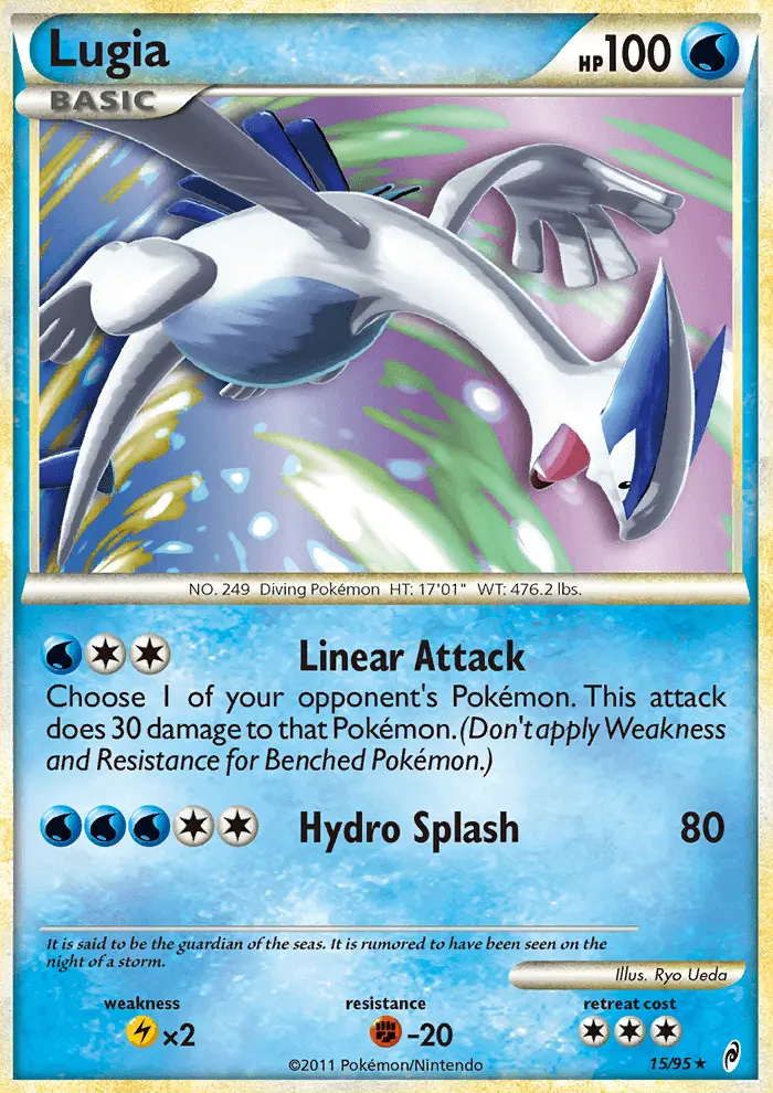 Lugia Holo Rare rarity Call of Legends Pokémon card price — $141.85