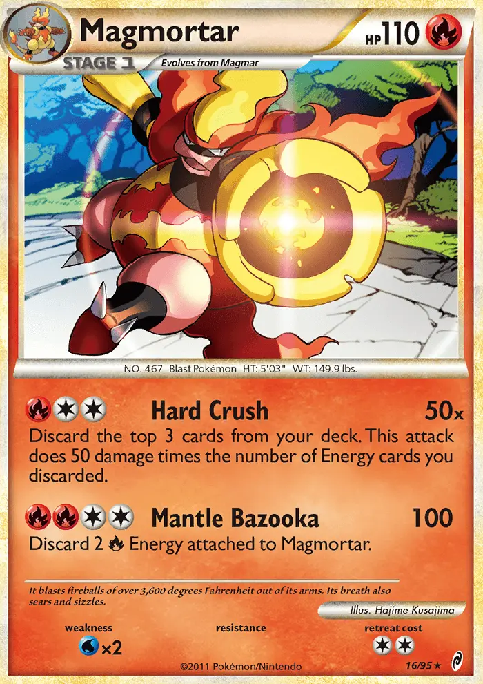 Magmortar Holo Rare rarity Call of Legends Pokémon card price — $7.30