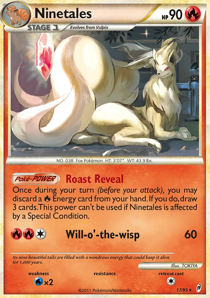 Ninetales Holo Rare rarity Call of Legends Pokémon card price — $55.58
