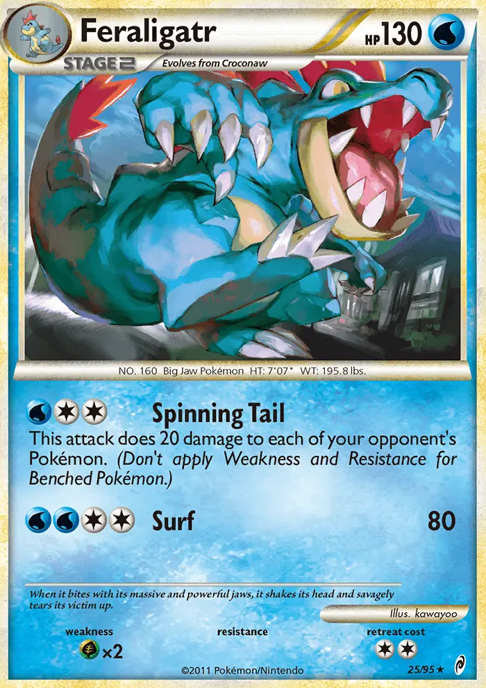 Feraligatr Rare rarity Call of Legends Pokémon card price — $30.07