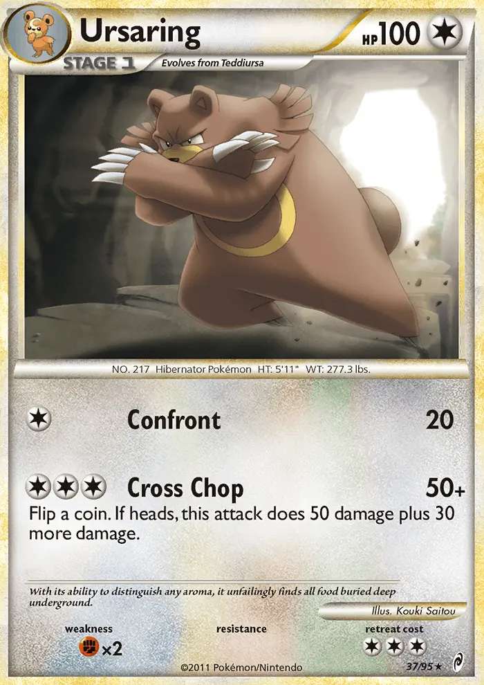 Ursaring Rare rarity Call of Legends Pokémon card price — $4.65