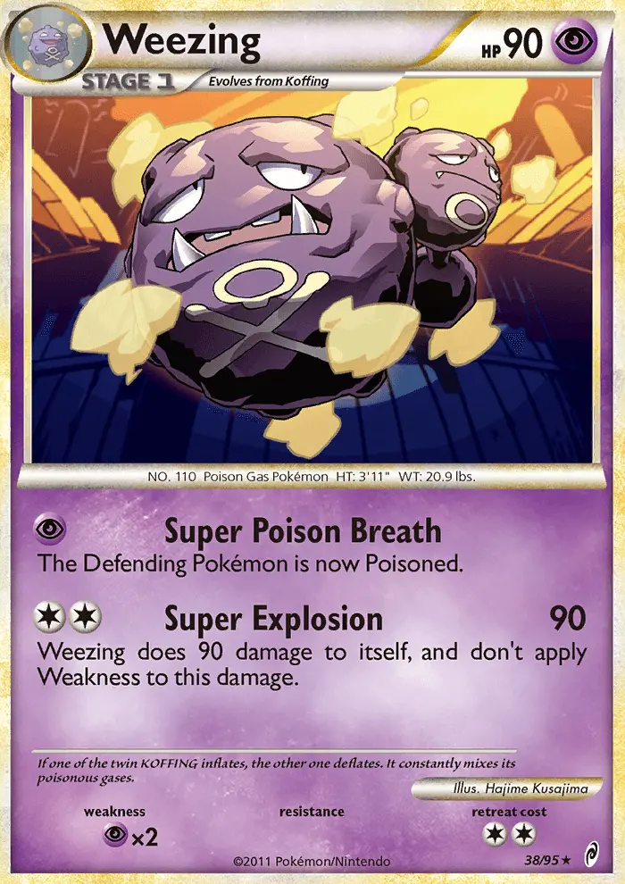 Weezing Rare rarity Call of Legends Pokémon card price — $5.48