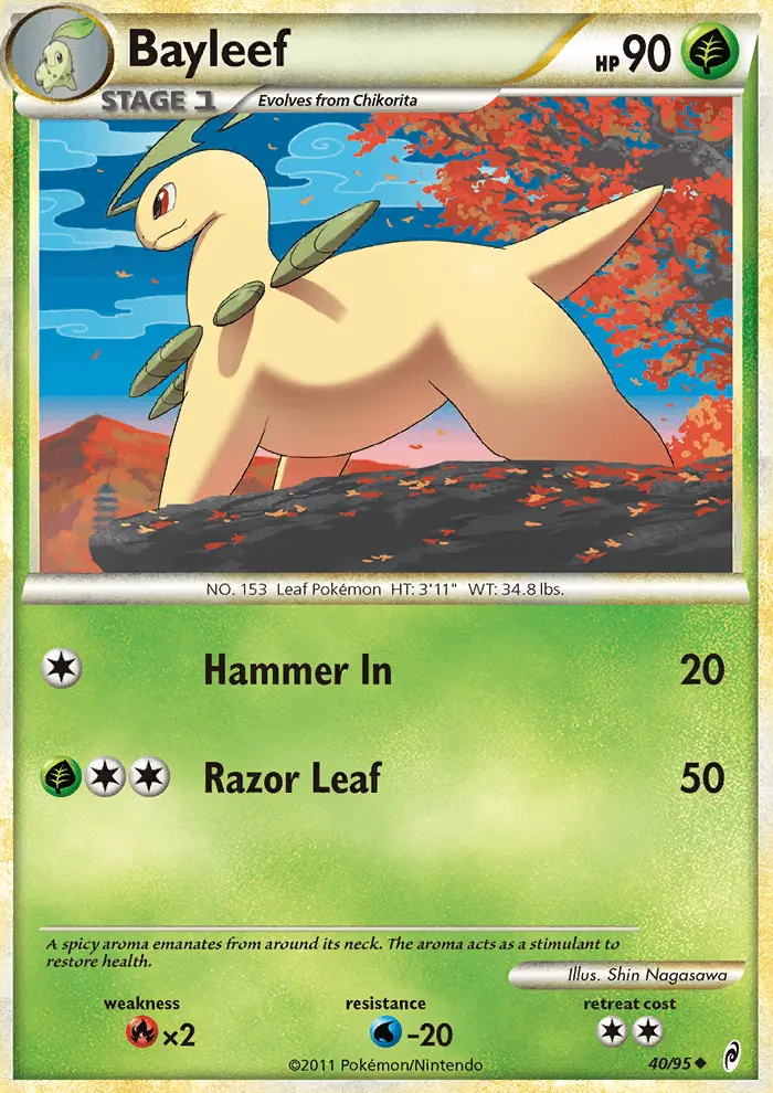 Bayleef Uncommon rarity Call of Legends Pokémon card price — $3.16