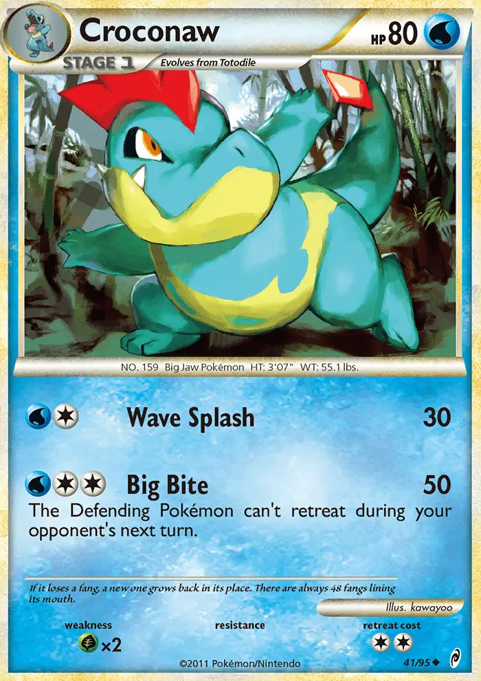 Croconaw Uncommon rarity Call of Legends Pokémon card price — $9.05