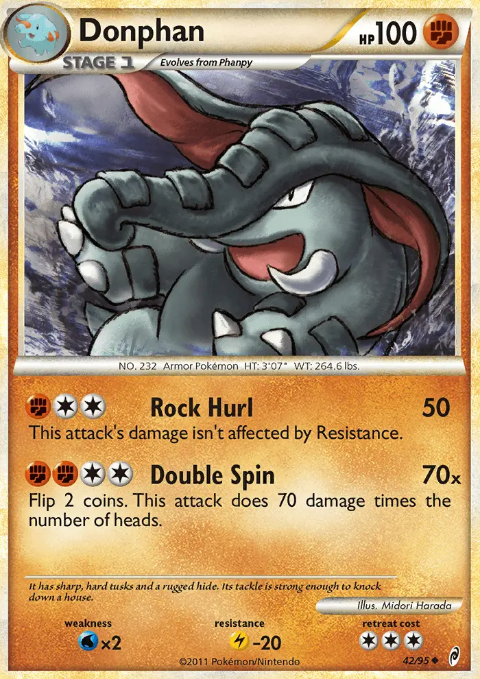Donphan Uncommon rarity Call of Legends Pokémon card price — $1.42