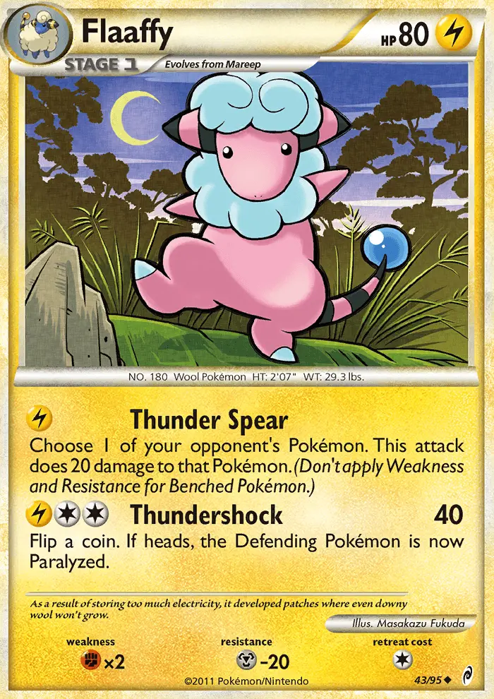 Flaaffy Uncommon rarity Call of Legends Pokémon card price — $4.20