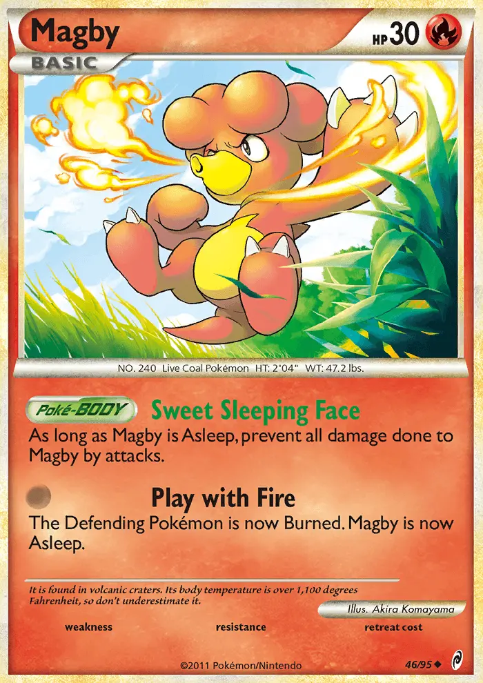 Magby Uncommon rarity Call of Legends Pokémon card price — $4.46