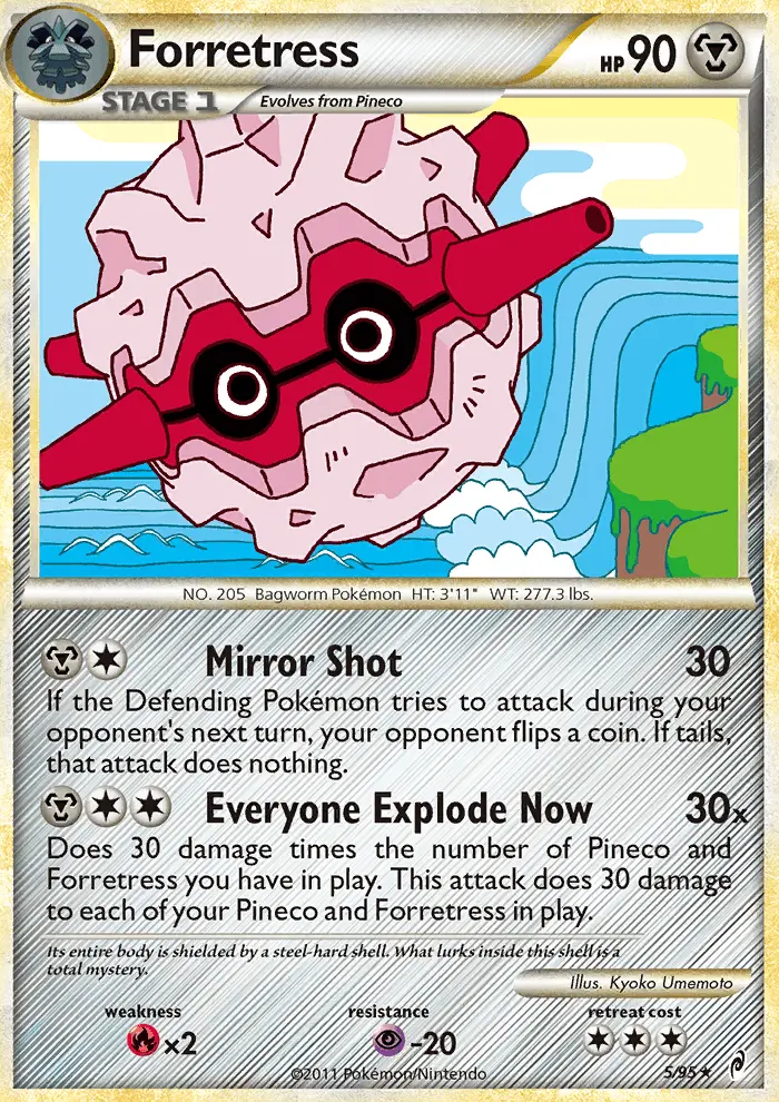 Forretress Holo Rare rarity Call of Legends Pokémon card price — $5.79