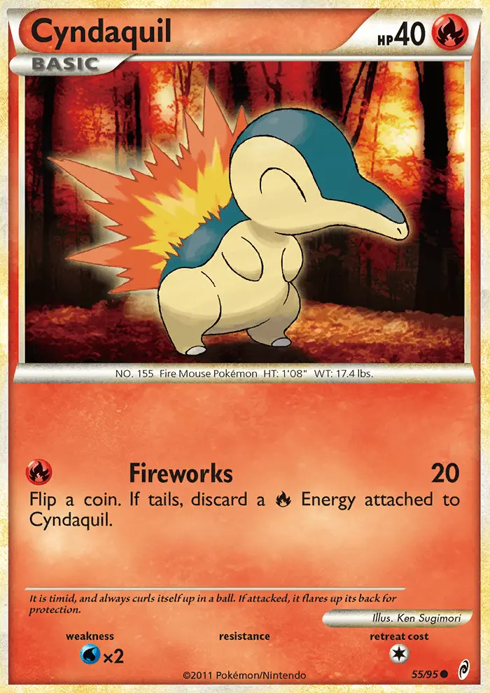 Cyndaquil Common rarity Call of Legends Pokémon card price — $15.81