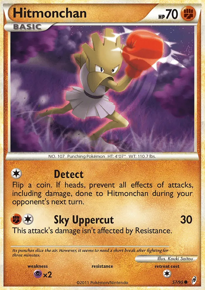 Hitmonchan Common rarity Call of Legends Pokémon card price — $13.50