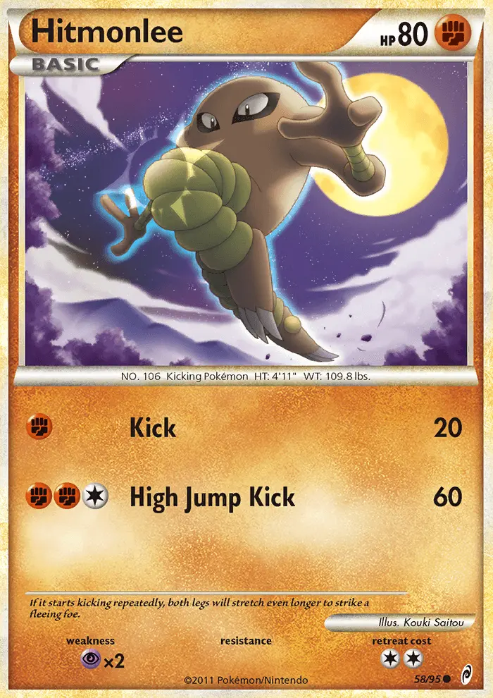 Hitmonlee Common rarity Call of Legends Pokémon card price — $6.91