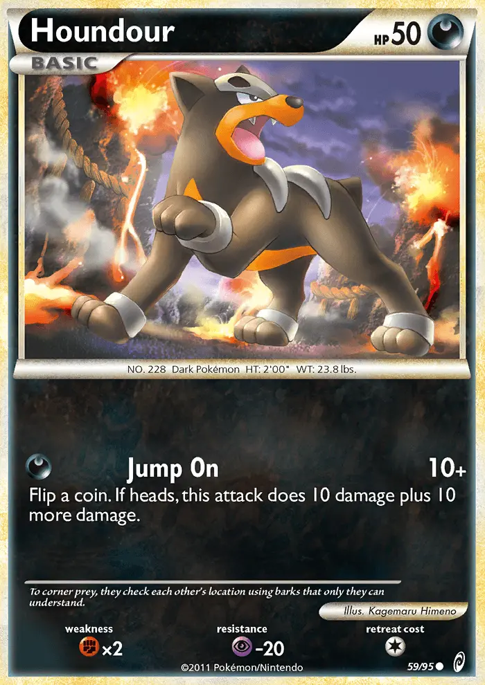 Houndour Common rarity Call of Legends Pokémon card price — $5.64