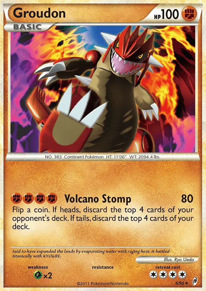 Groudon Holo Rare rarity Call of Legends Pokémon card price — $38.99