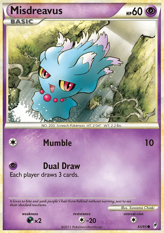 Misdreavus Common rarity Call of Legends Pokémon card price — $1.39