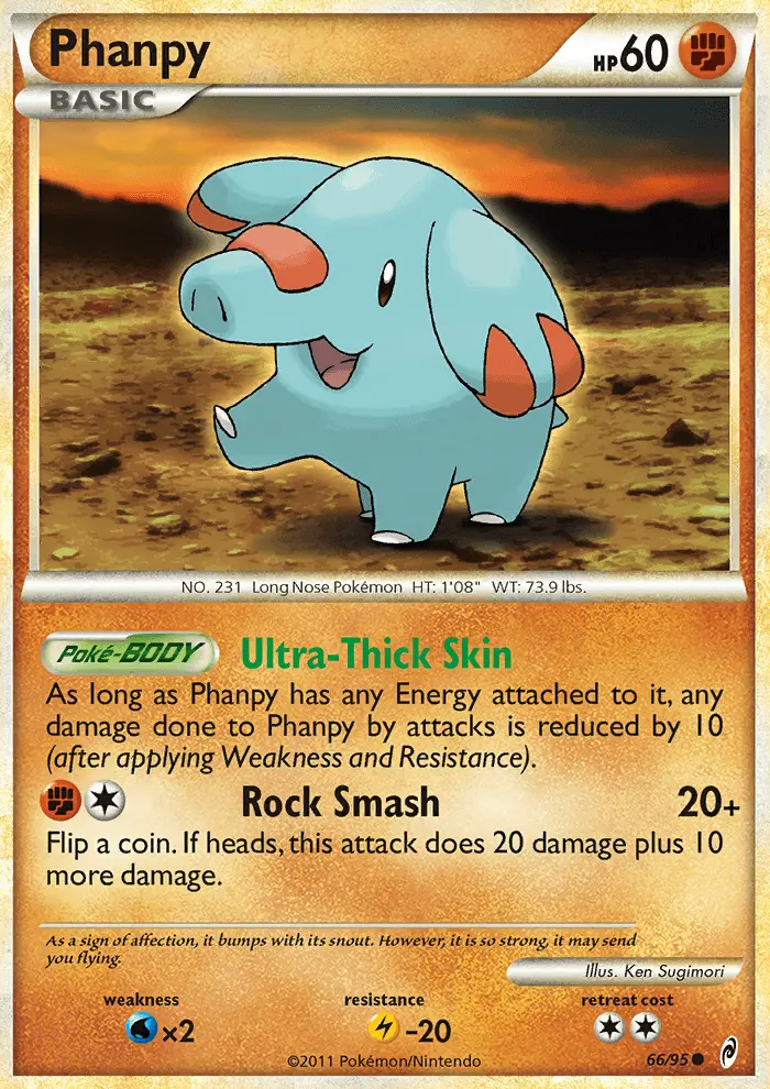 Phanpy Common rarity Call of Legends Pokémon card price — $6.44