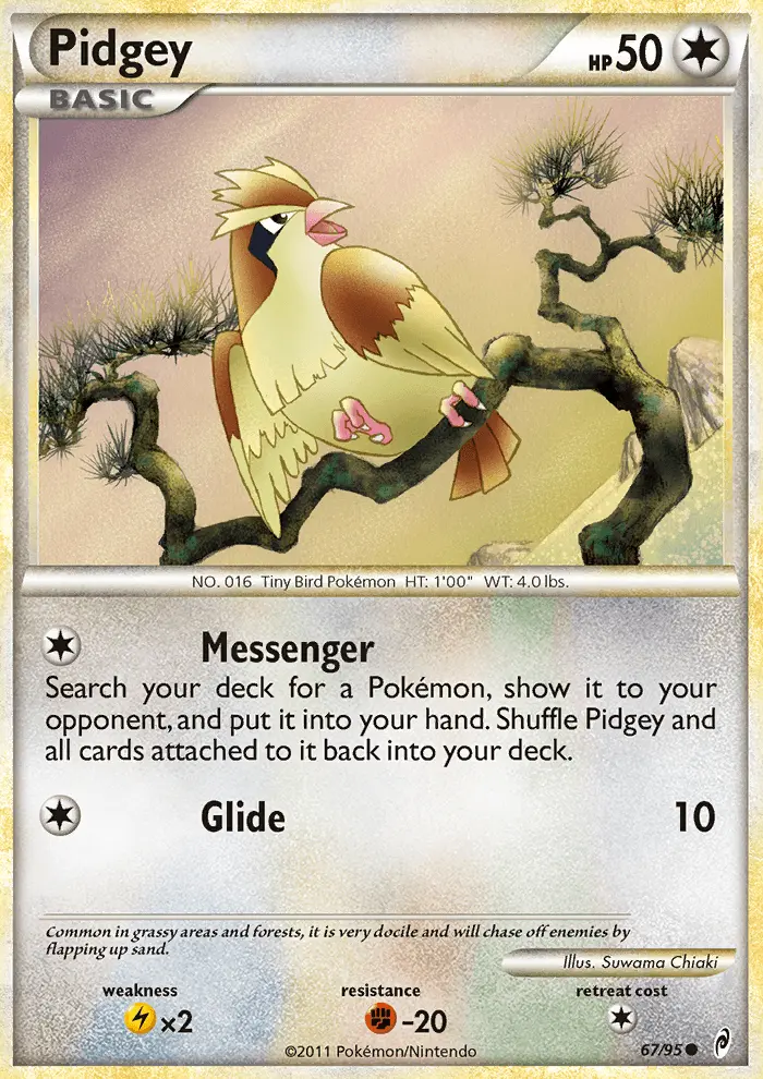 Pidgey Common rarity Call of Legends Pokémon card price — $8.26