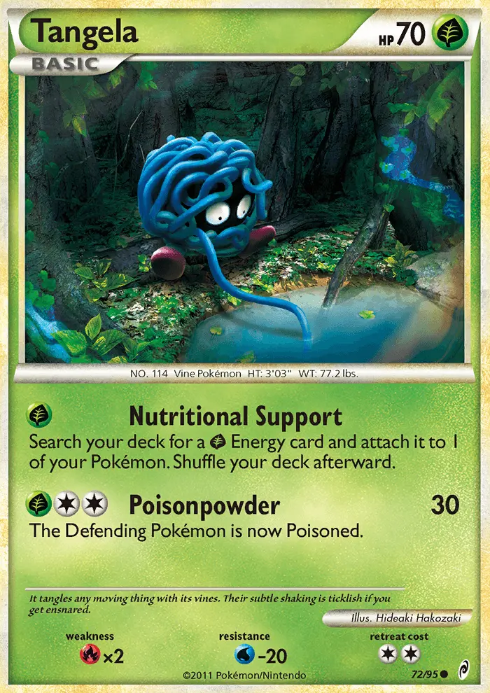 Tangela Common rarity Call of Legends Pokémon card price — $16.12