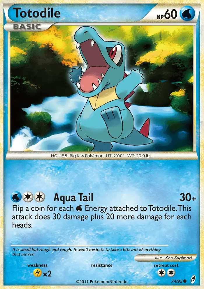 Totodile Common rarity Call of Legends Pokémon card price — $31.75