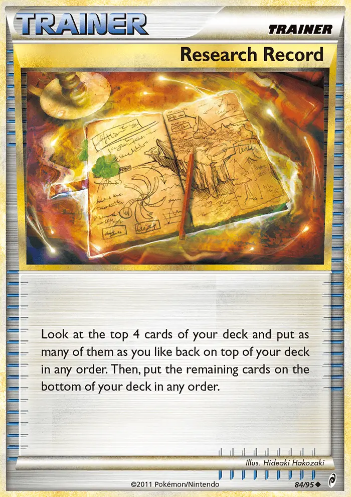 Research Record Uncommon rarity Call of Legends Pokémon card price — $1.49