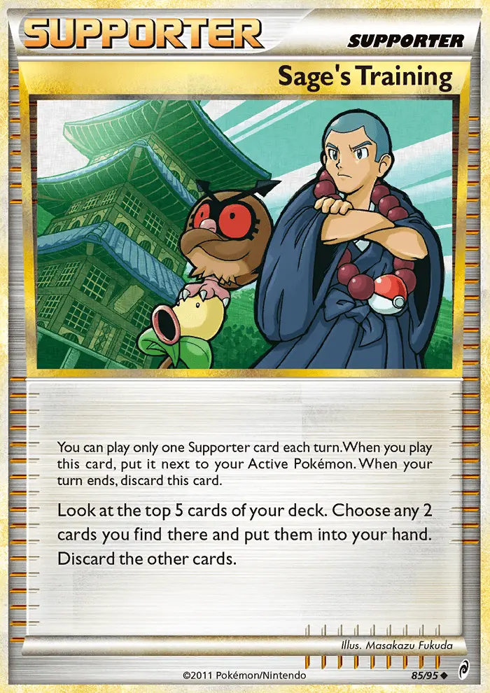 Sage's Training Uncommon rarity Call of Legends Pokémon card price — $2.02
