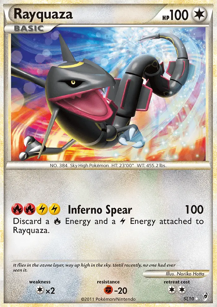Rayquaza Holo Rare rarity Call of Legends Pokémon card price — $40.39