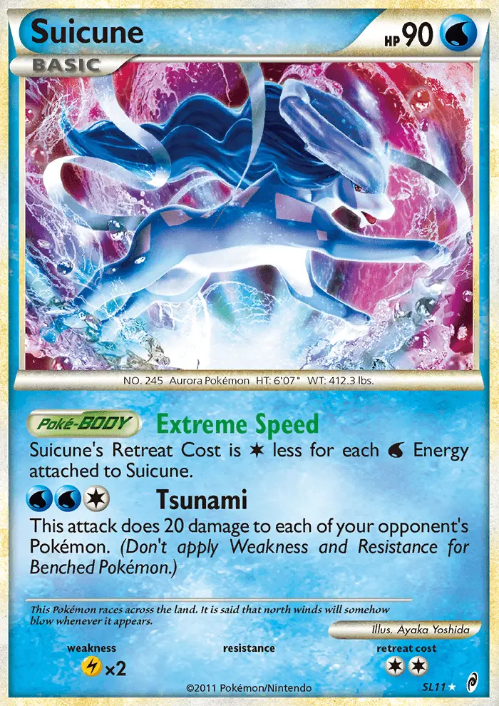 Suicune Holo Rare rarity Call of Legends Pokémon card price — $56.68