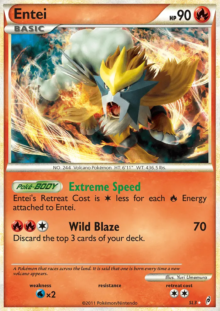 Entei Holo Rare rarity Call of Legends Pokémon card price — $106.10