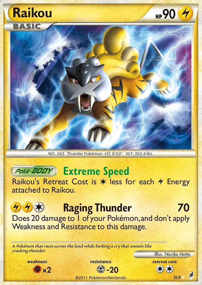 Raikou Holo Rare rarity Call of Legends Pokémon card price