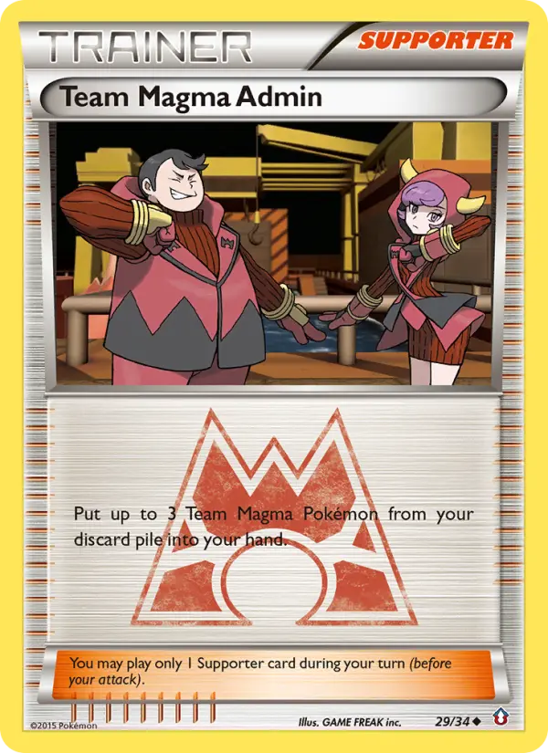 Team Magma Admin Uncommon rarity Double Crisis Pokémon card price — $5.82