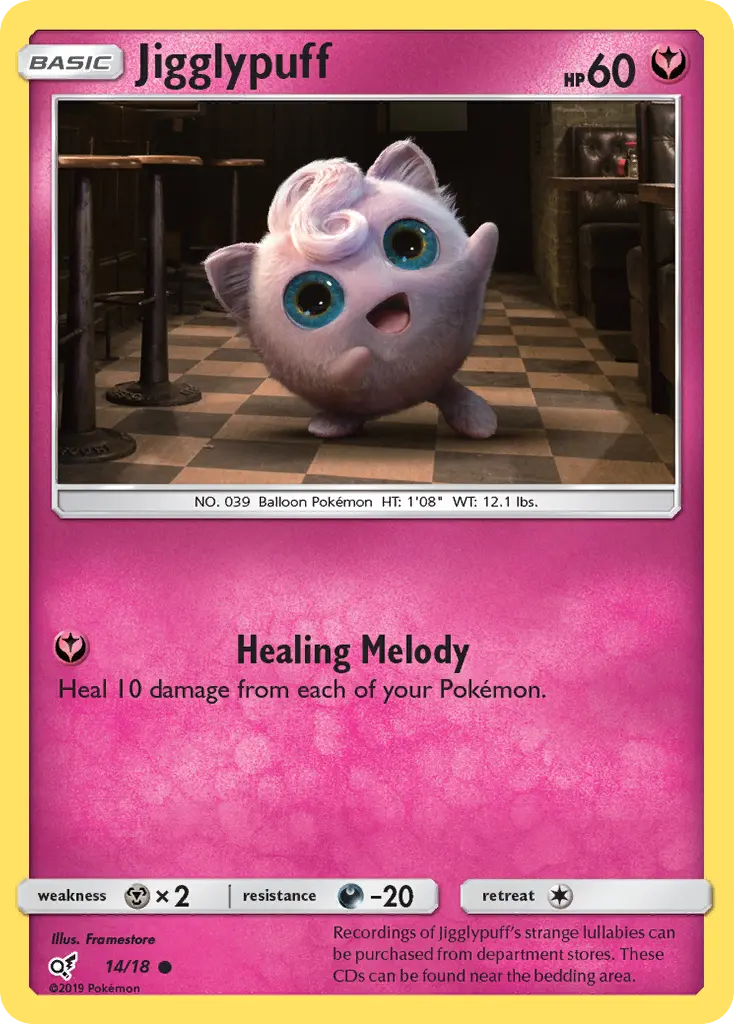 Jigglypuff Common rarity Detective Pikachu Pokémon card price — $0.74
