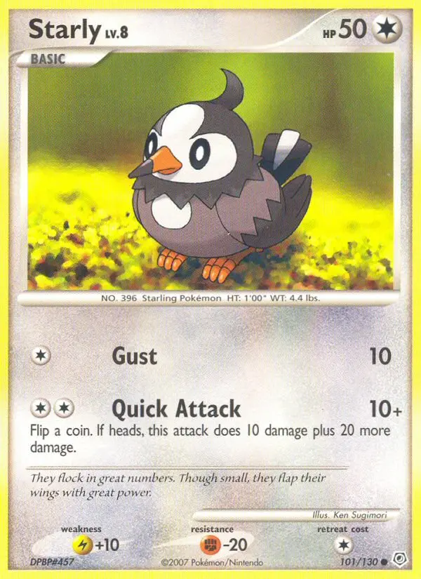 Starly Common rarity Diamond & Pearl Pokémon card price — $2.59