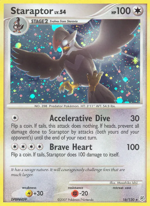 Staraptor Holo Rare rarity Diamond & Pearl Pokémon card price — $21.33